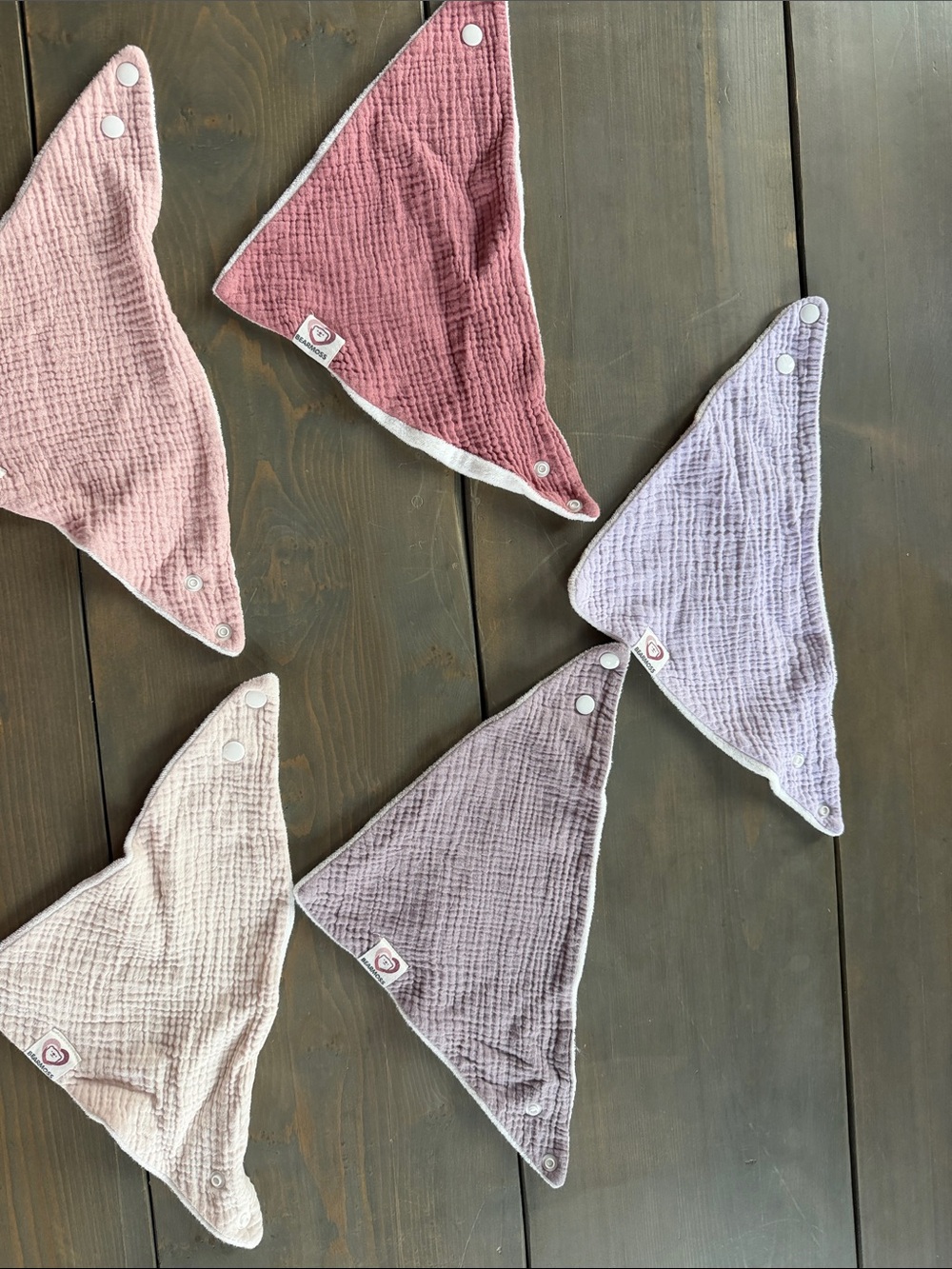 Soft Muslin Baby Bandana Bibs - Pastel Mix